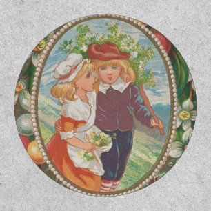 Antique Quirky Valentine, Victorian Era, 1874 Patch