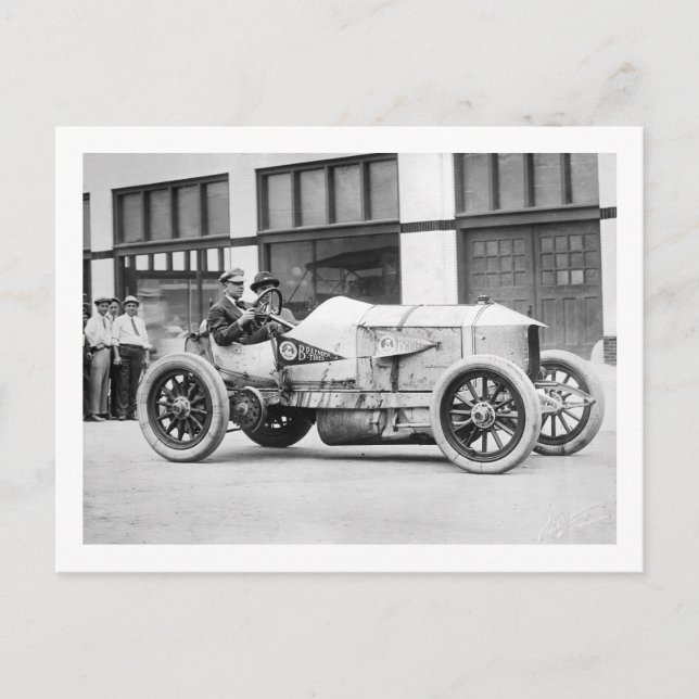 Antique Race Car, 1910s Postcard (Front)