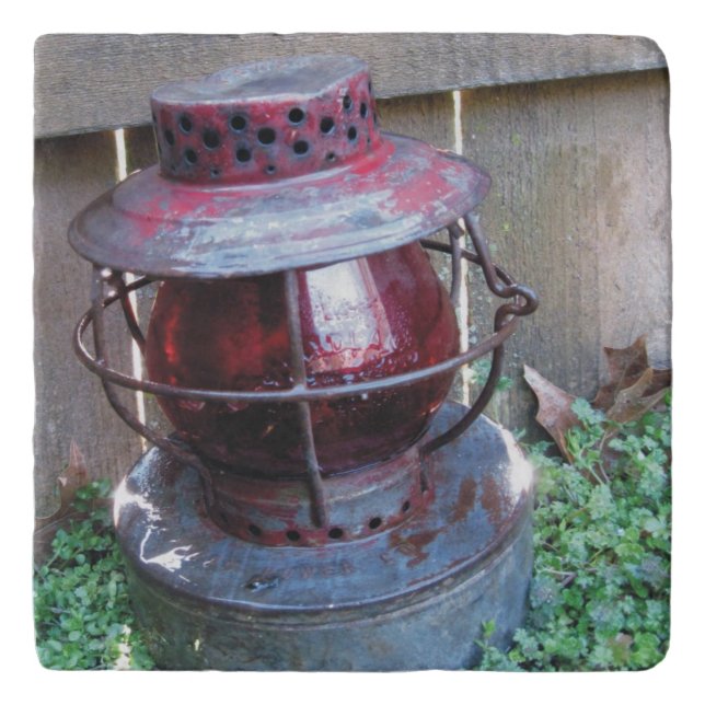 Antique Railroad Lantern Trivet (Front)