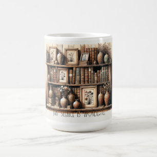 Antique Reads and Blooms Coffee Mug