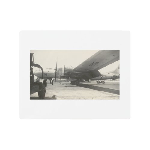 Antique Real Photo WWII B_29 Bomber Metal Print