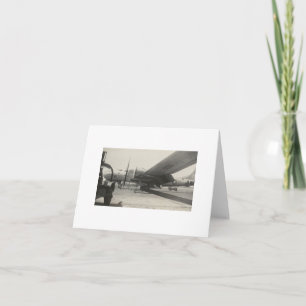 Antique Real Photo WWII B-29 Bomber Note Card