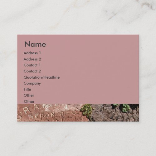 Antique Red Bricks Business Card