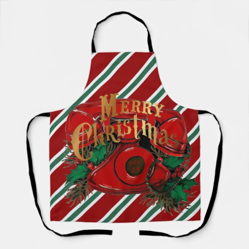 Antique Red Christmas Telephone Coordinating Apron