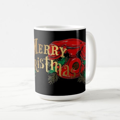 Antique Red Christmas Telephone Coordinating Coffee Mug