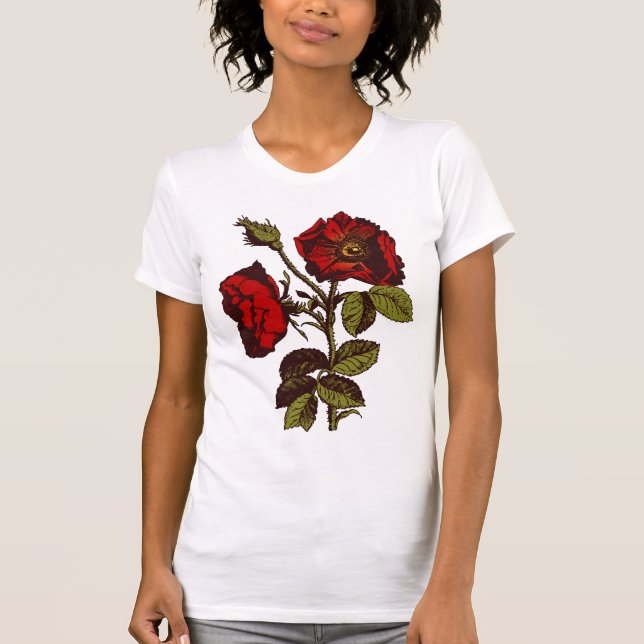 Antique Red Rose T-Shirt (Front)