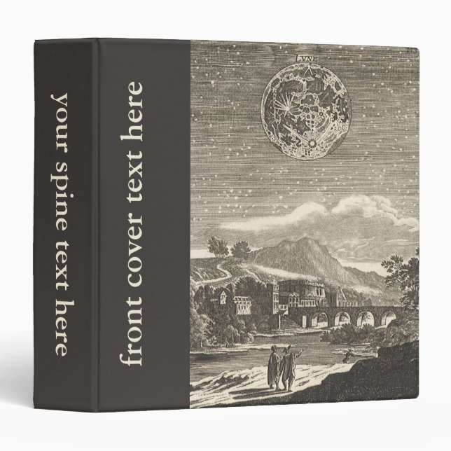 Antique Renaissance Era Moon by Allain Mallet Binder (Front/Spine)