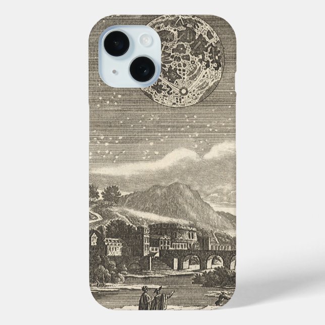 Antique Renaissance Era Moon by Allain Mallet Case-Mate iPhone Case (Back)
