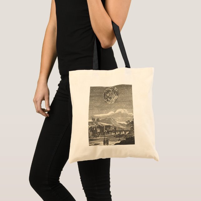 Antique Renaissance Era Moon by Allain Mallet Tote Bag (Front (Product))