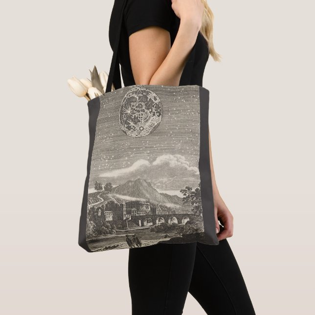 Antique Renaissance Era Moon by Allain Mallet Tote Bag (Close Up)