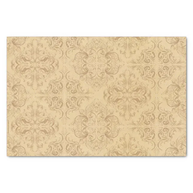 Antique Renaissance Flourishes Tissue Paper | Zazzle