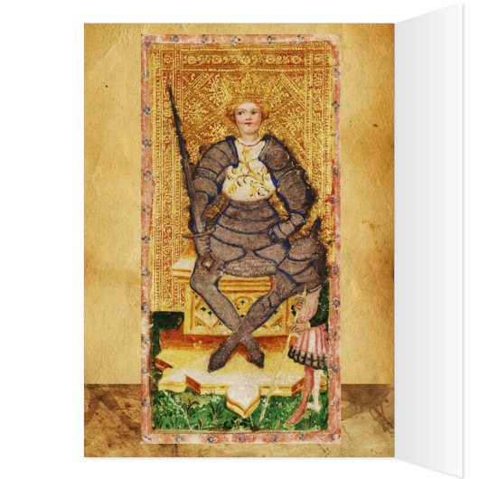 ANTIQUE RENAISSANCE TAROT/KING AND QUEEN OF SWORDS (Inside (Left))