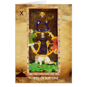 ANTIQUE RENAISSANCE TAROTS 10 /WHEEL OF FORTUNE