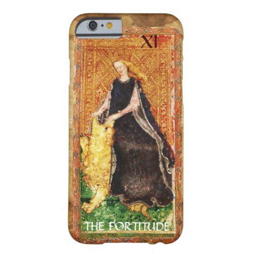 ANTIQUE RENAISSANCE TAROTS 11  THE FORTITUDE BARELY THERE iPhone 6 CASE