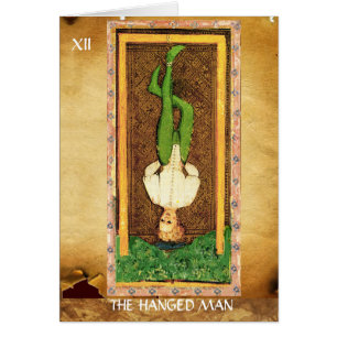 ANTIQUE RENAISSANCE TAROTS 12 / THE HANGED MAN CARDS