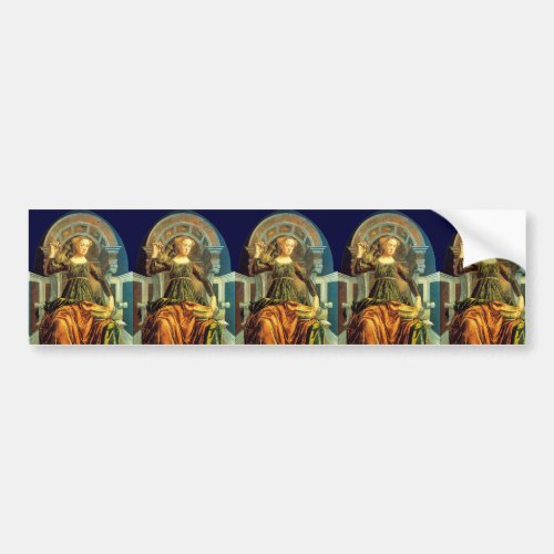 ANTIQUE RENAISSANCE TAROTS 14  TEMPERANCE BUMPER STICKER