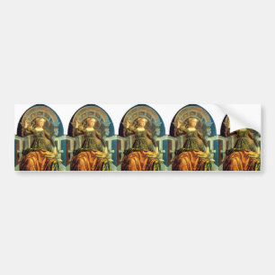 ANTIQUE RENAISSANCE TAROTS 14 / TEMPERANCE BUMPER STICKER