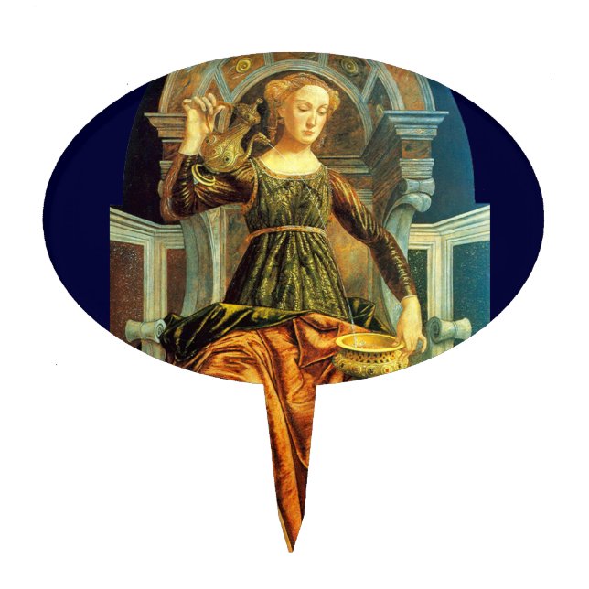 ANTIQUE RENAISSANCE TAROTS 14 / TEMPERANCE CAKE TOPPER (Front)