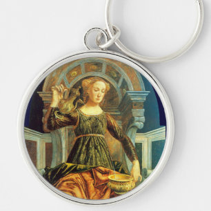 ANTIQUE RENAISSANCE TAROTS 14 / TEMPERANCE KEYCHAIN