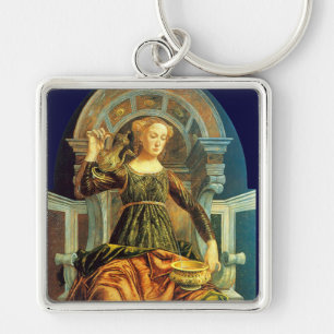 ANTIQUE RENAISSANCE TAROTS 14 / TEMPERANCE KEYCHAIN