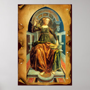 ANTIQUE RENAISSANCE TAROTS 14 / TEMPERANCE POSTER