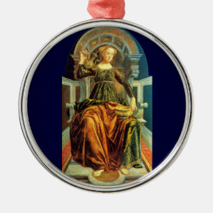 ANTIQUE RENAISSANCE TAROTS 14 / TEMPERANCE Star Metal Ornament