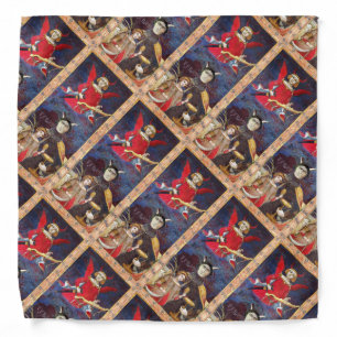 ANTIQUE RENAISSANCE TAROTS  15 / THE DEVIL BANDANA