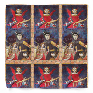 ANTIQUE RENAISSANCE TAROTS  15 / THE DEVIL BANDANA