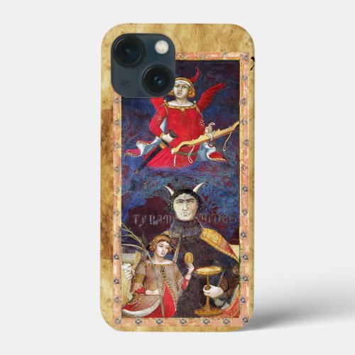 ANTIQUE RENAISSANCE TAROTS 15  THE DEVIL iPhone 13 MINI CASE