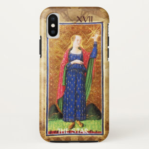 ANTIQUE RENAISSANCE TAROTS 17 / THE STAR iPhone X CASE