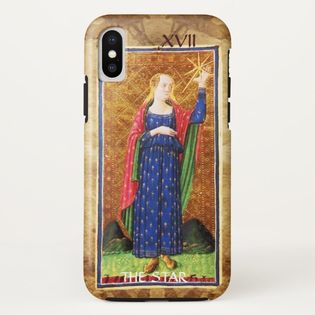 ANTIQUE RENAISSANCE TAROTS 17 / THE STAR Case-Mate iPhone CASE (Back)