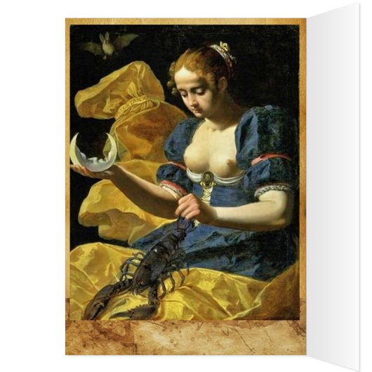 ANTIQUE RENAISSANCE TAROTS 18 / THE MOON (Inside (Left))