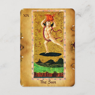 ANTIQUE RENAISSANCE TAROTS 19 / THE SUN ANNOUNCEMENT