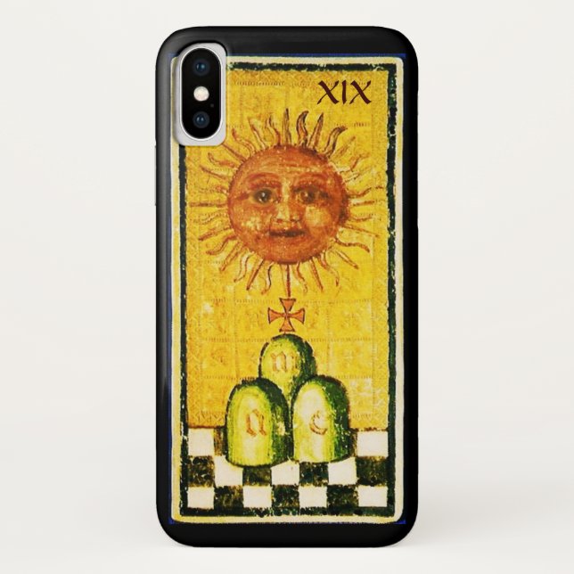 ANTIQUE RENAISSANCE TAROTS 19 / THE SUN Case-Mate iPhone CASE (Back)
