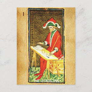 ANTIQUE RENAISSANCE TAROTS 1 / THE MAGICIAN POSTCARD