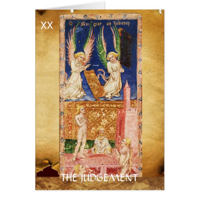 ANTIQUE RENAISSANCE TAROTS 20 / THE JUDGEMENT CARDS (Front)