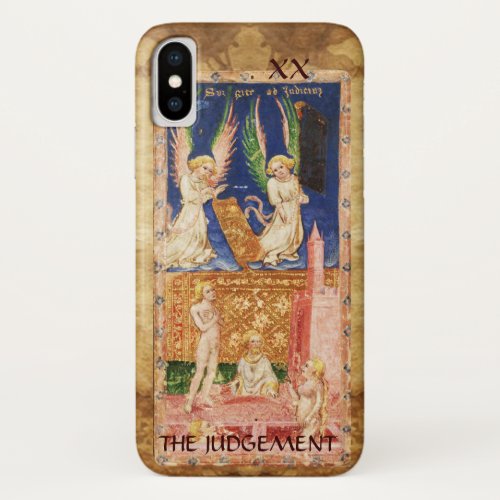 ANTIQUE RENAISSANCE TAROTS 20  THE JUDGEMENT iPhone X CASE