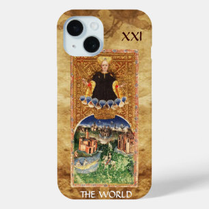 ANTIQUE RENAISSANCE TAROTS 21 / THE WORLD iPhone 15 CASE