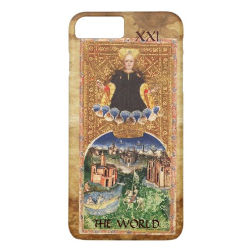 ANTIQUE RENAISSANCE TAROTS 21  THE WORLD iPhone 8 PLUS7 PLUS CASE