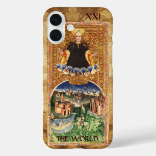 ANTIQUE RENAISSANCE TAROTS 21 / THE WORLD iPhone 16 PLUS CASE