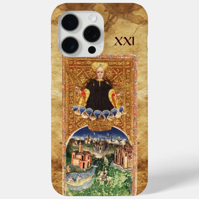ANTIQUE RENAISSANCE TAROTS 21 / THE WORLD Case-Mate iPhone CASE (Back)