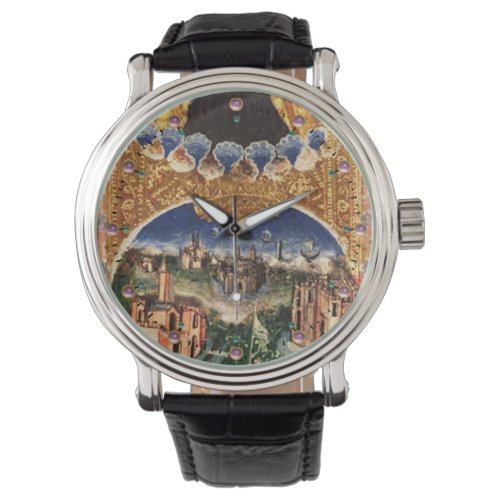 ANTIQUE RENAISSANCE TAROTS 21  THE WORLD WATCH