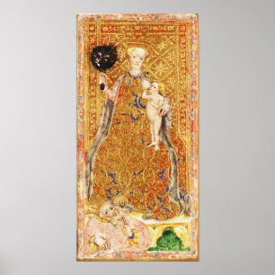 ANTIQUE RENAISSANCE TAROTS 2 / THE PAPESS POSTER