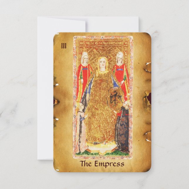 ANTIQUE RENAISSANCE TAROTS 3 / THE EMPRESS ANNOUNCEMENT (Front)