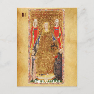ANTIQUE RENAISSANCE TAROTS 3 / THE EMPRESS POSTCARD