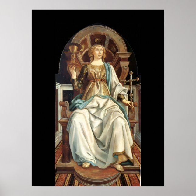 ANTIQUE RENAISSANCE TAROTS  5 / THE POPE POSTER (Front)
