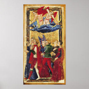 ANTIQUE RENAISSANCE TAROTS 6 / THE LOVERS POSTER