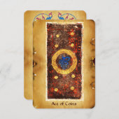 ANTIQUE RENAISSANCE TAROTS  / ACE OF COINS (Front/Back)
