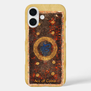 ANTIQUE RENAISSANCE TAROTS / ACE OF COINS iPhone 16 CASE