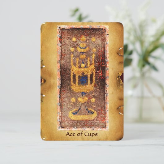 ANTIQUE RENAISSANCE TAROTS / ACE OF CUPS (Standing Front)